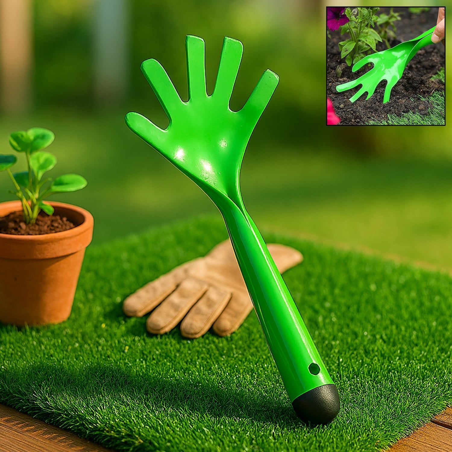 Heavy Duty&nbsp;Garden Tools, Gardening Metal Hand Cultivator Tools for Home Garden, Indoor and Outdoor Gardening for Plants, Agriculture, and Soil Tools (1 Pc)
