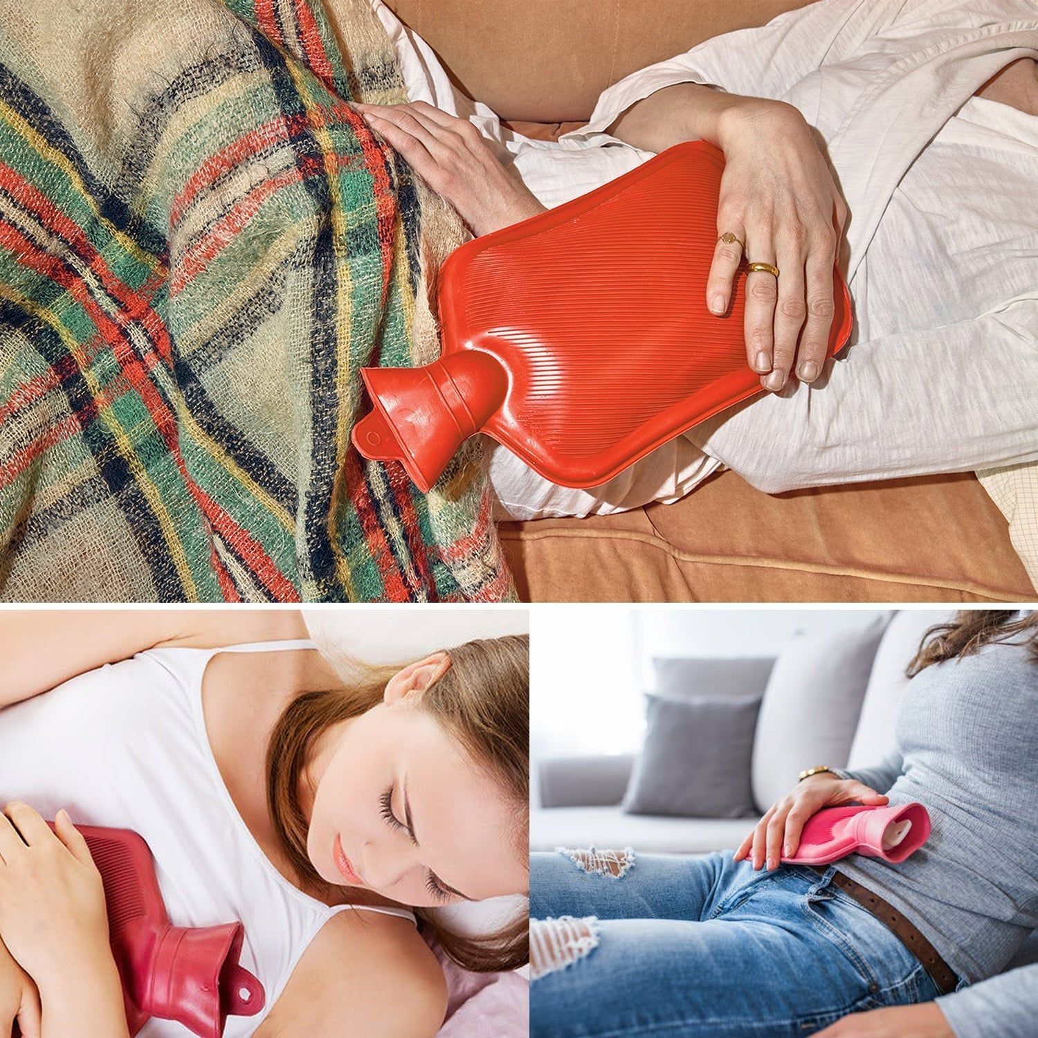 Rubber Hot Water Heating Bag for Pain Relief(Medium)