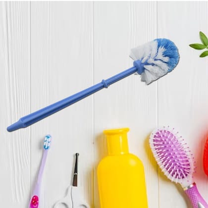 Plastic Round Toilet Cleaner Brush Plastic Bathroom Cleaner - Round Hockey Stick Shape Toilet Brush
