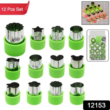 Stainless Steel Cookie Cutter Shapes Set, Baking Cooking Food Decoration  (12 Pcs Set)