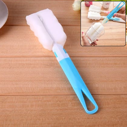Sponge Cleaning Brush Kitchen Tool Bottle Soft Brush for Dishes| Cleaning Brush Cleaner with Plastic Long Handle, Soft Dish Washing Foam Cleaning Brushes For Cups Mugs Kettles Wine Glasses and Baby Bottles (1 Pc) Sponge Cleaning Brush Kitchen Tool Bottle Soft Brush for Dishes| Cleaning Brush Cleaner with Plastic Long Handle, Soft Dish Washing Foam Cleaning Brushes For Cups Mugs Kettles Wine Glasses and Baby Bottles (1 Pc)