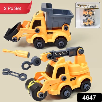 Engineering Vehicles Nut Assembly Toy – DIY Vehicle Model Set for Kids, Simulation Car Construction Toy (2 Pc Set) Engineering Vehicles Nut Assembly Toy – DIY Vehicle Model Set for Kids, Simulation Car Construction Toy (2 Pc Set)