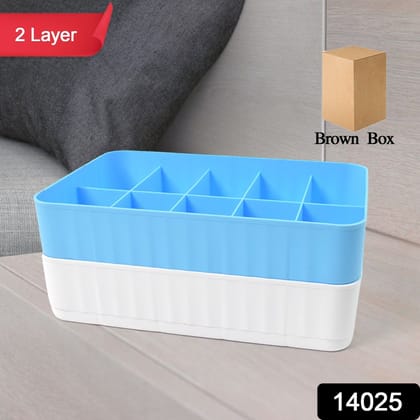 Multi-Function Desktop Drawer Storage Box 10 Grid Underwear Socks Box (2 Pc Set) Multi-Function Desktop Drawer Storage Box 10 Grid Underwear Socks Box (2 Pc Set)