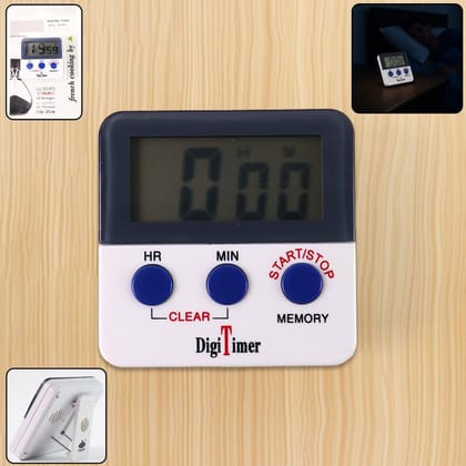 Digital Kitchen Timer with Alarm | Stop Watch Timer for Kitchen | Kitchen Timer with Magnetic Stand |Timer Clock for Study