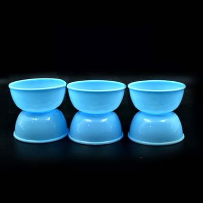 Small Plastic Bowl Set, Microwave Safe Unbreakable, Set of 6 | Assorted Colour