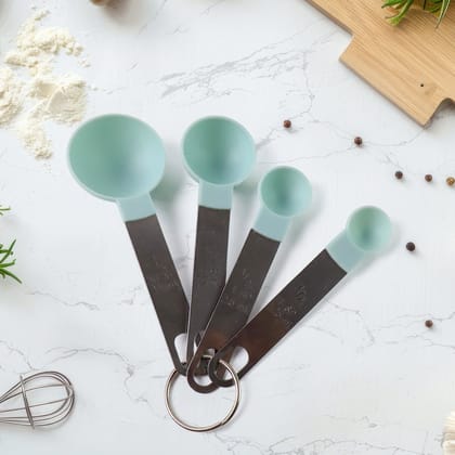 Premium Measuring Spoon Set with Stainless Steel Handles 4-Piece