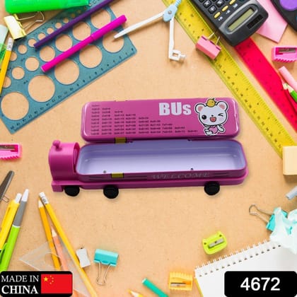 Double Decker Metal Bus Compass Case – 2-Layer with Movable Wheels & Sharpener for Kids Double Decker Metal Bus Compass Case – 2-Layer with Movable Wheels & Sharpener for Kids