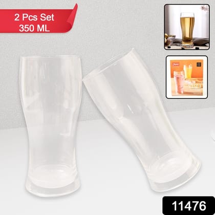 Apex Vista Unbreakable Pitcher Glass Set – 350 ML (Approx) | 2-Piece | Assorted Colour