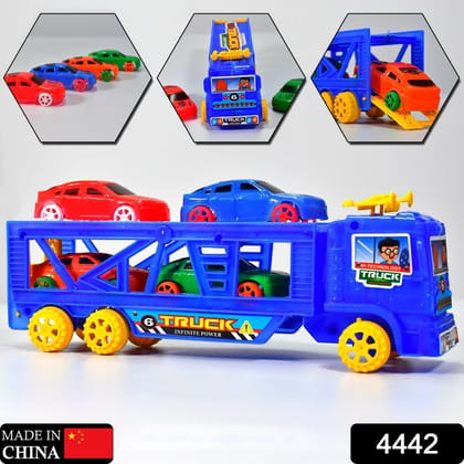 Toy Set Truck with 4 Mini Cars Toy Vehicles for Children