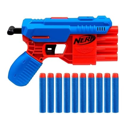 Strike Fang Qs-4 Toy Blaster, Fire 4 Darts in A Row, 10 Nerf Darts, Gift Toys for Kids Teens&Adults, Toy for Boys, Birthday Gift Toy Ages 8+,Best Xmas Gift,Multicolor_assorted colour