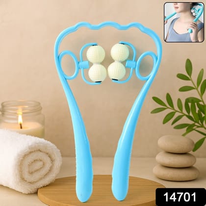 Premium Dual Roller Neck and Shoulder Massager (1 Pc)