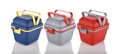 Airtight Lunch Box with Handle & Push Lock