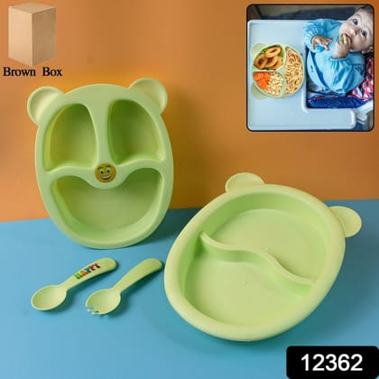 Premium 4-Piece Kids Mealtime Feeding Set | Assorted Colour