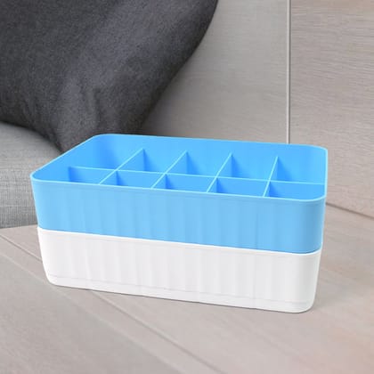 Multi-Function Desktop Drawer Storage Box 10 Grid Underwear Socks Box (2 Pc Set) Multi-Function Desktop Drawer Storage Box 10 Grid Underwear Socks Box (2 Pc Set)