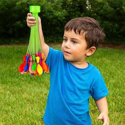 Holi Magic Water Balloons for Kids - 111 pcs (Multicolor)
