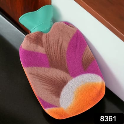 Hot Water Bottle Bag With Cover (1 Pc / Mix Design & Color / 250 ML Approx)