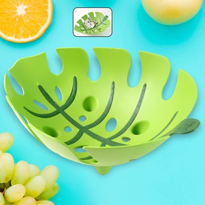 Supermom Leaf-Shaped Plastic Fruit Basket (1 Pc) Supermom Leaf-Shaped Plastic Fruit Basket (1 Pc)
