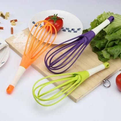 Plastic Whisk Mixer for Milk, Coffee, Egg, Juice Balloon Whisk