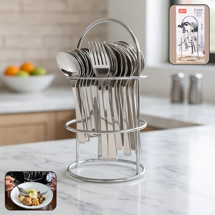 Apex Premium Stainless Steel Cutlery (16  Pc / Set)