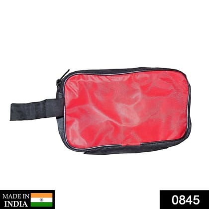 Portable Travel Hand Pouch / Shaving Kit Bag for Multipurpose Use (Red)