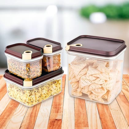 Ritu Push 'N' Lock Airtight Food Storage Container Set (4 Pc) Ritu Push 'N' Lock Airtight Food Storage Container Set (4 Pc)