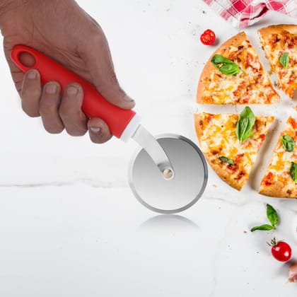 Ganesh GANESH PIZZA  /  PASTRY CUTTER Wheel Pizza Cutter  (Stainless Steel)