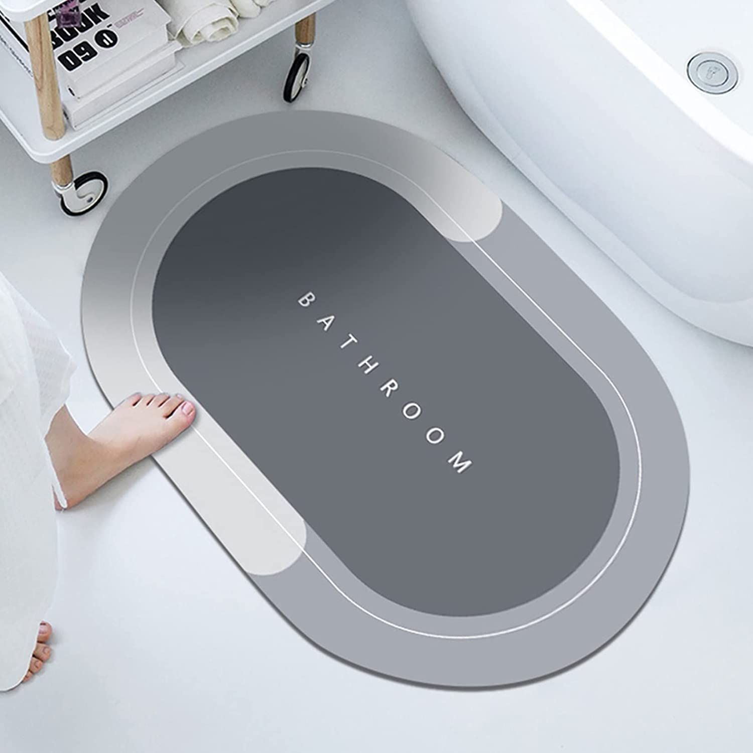 Floor Mat, Bath Mat, Doormat, Bathroom Carpet. Cushion Mat Super Absorbent Soft Carpet, Quick Dry Dirt Barrier for Home, Office
