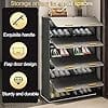 Elegant Shoe Storage Cabinet with Flap-Door Design_assorted colour