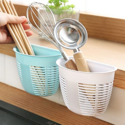Hanging Plastic Storage Basket, Adhesive Wall Mounted Organizer Box Make Up Holder Shelf Bathroom Wall Basket Punch Free Drain Basket for Kitchen Bathroom, Wall Type Storage Basket (1 Pc) Hanging Plastic Storage Basket, Adhesive Wall Mounted Organizer Box Make Up Holder Shelf Bathroom Wall Basket Punch Free Drain Basket for Kitchen Bathroom, Wall Type Storage Basket (1 Pc)