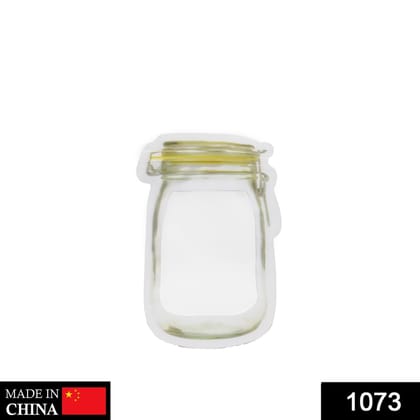Reusable Airtight Seal Plastic Food Storage Mason Jar Zipper (150ml)