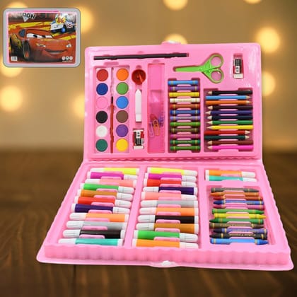 17978&nbsp;Art Set Kids Art Supplies Coloring Case Kit Painting & Drawing Sets for Kids Boys Girls Gifts Toys Age 4 & Above - Mix Colors, Kids Colorful Bag (86 Pcs Set)