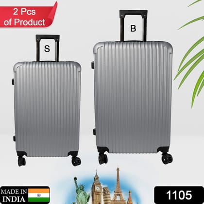 Trolley Bag for Men & Women, Multi Color, Set of 2 (Big & Small)