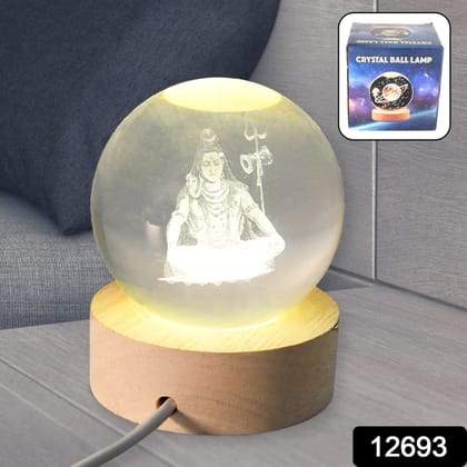 3D Crystal Ball lamps for Bedroom 3D Lamps for Home Decoration 3D Crystal Ball Night Light Gifts for Women Gifts for Men Room Decor Items for Bedroom for Friend and Family&nbsp;(1 Pc)assorted colour