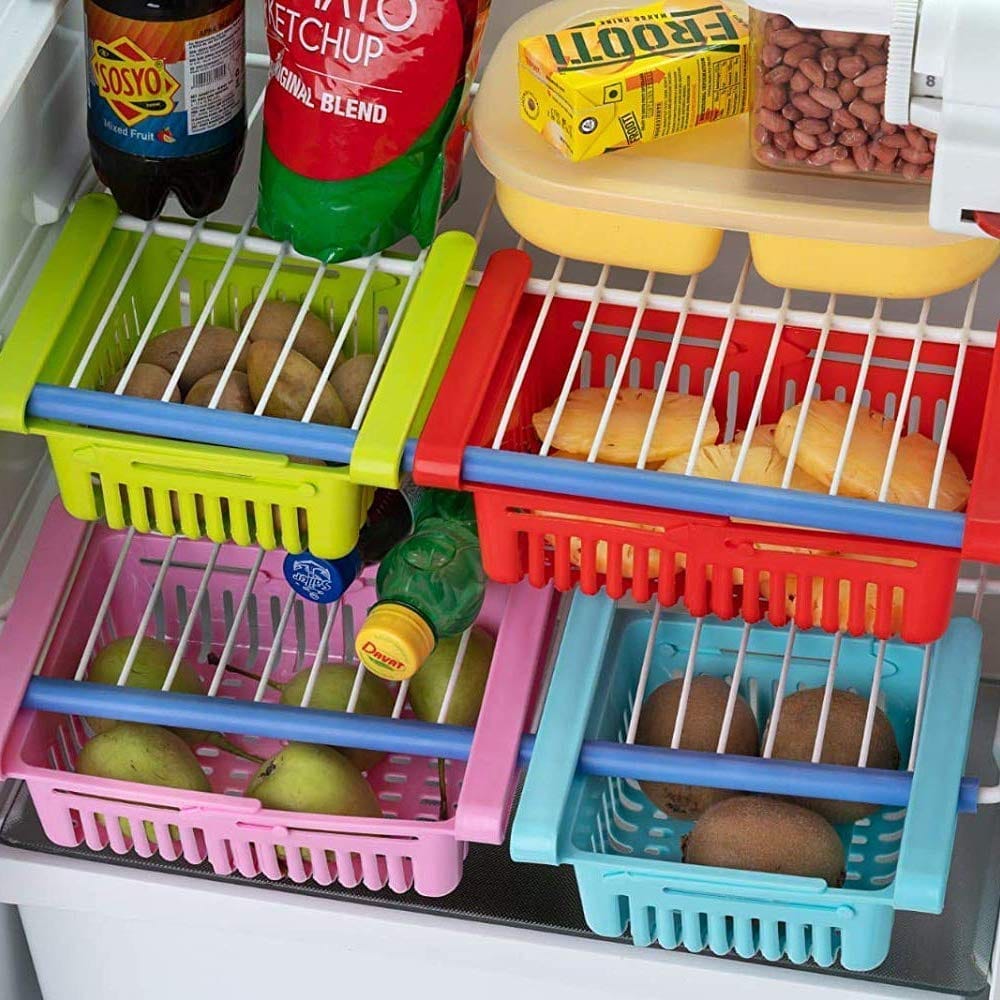 Virgin Freeze Storage Unbreakable Adjustable basket with Extra Storage