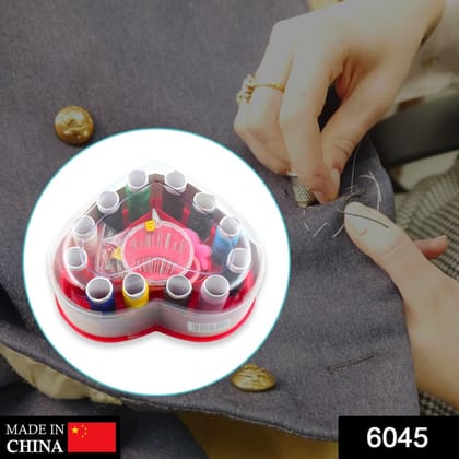 Heart-Shaped Sewing Box Multi-Functional Convenient Sewing Tools