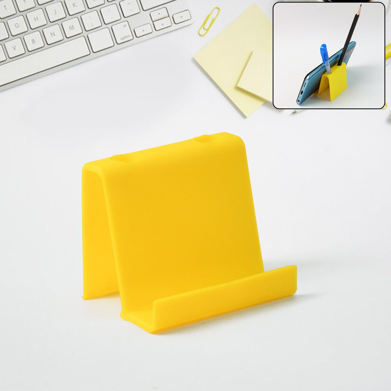 Multifunctional Plastic Mobile Phone Stand & Pen Holder (1 Pc & mix color)