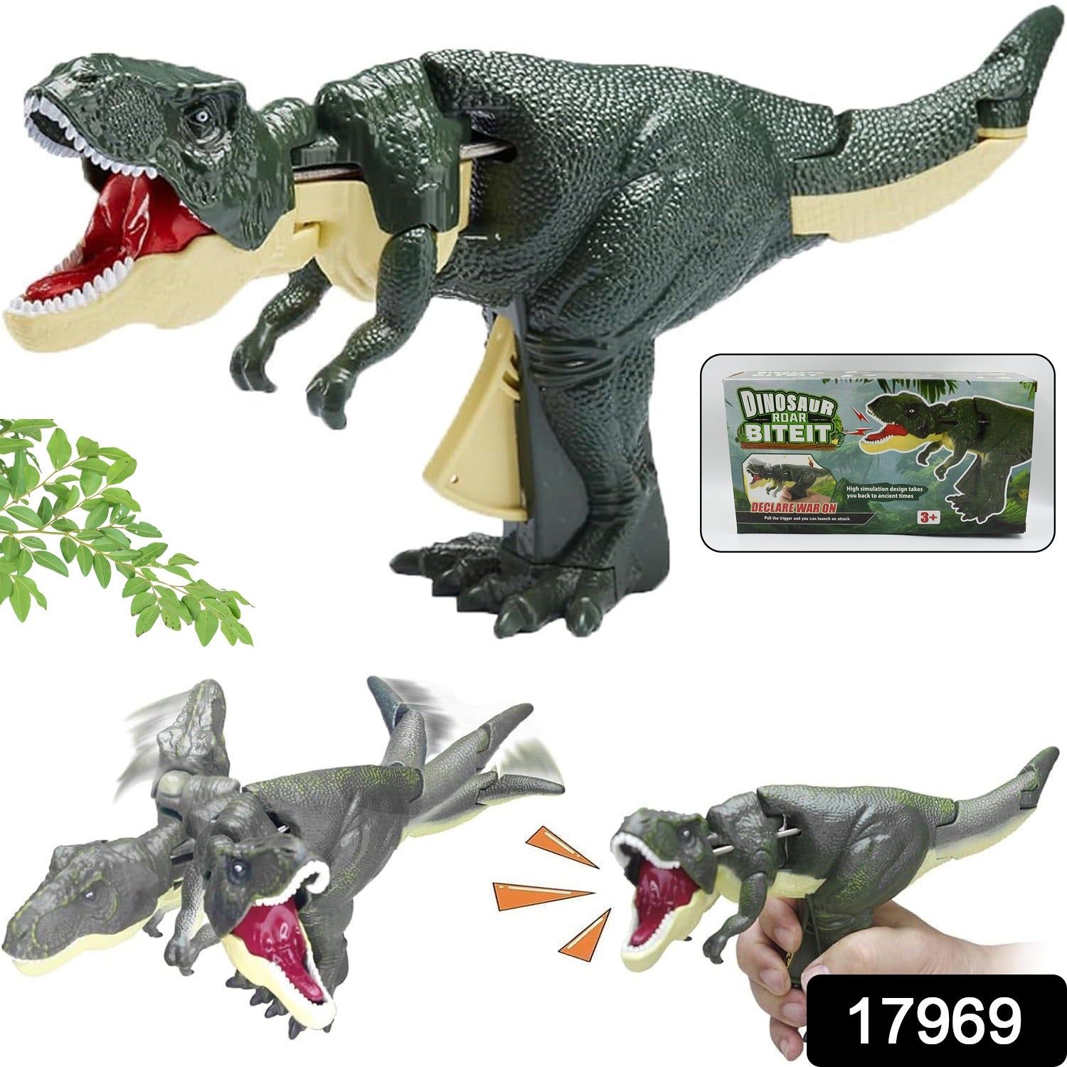 Dinosaur Roaring Toys Trigger, Dinosaurs Toys with Dinosaur Sound Lighting Model Vibrating Head&nbsp;Moving (3 + Years / 1 Pc)