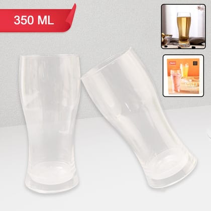 Apex Vista Unbreakable Pitcher Glass Set – 350 ML (Approx) | 2-Piece | Assorted Colour