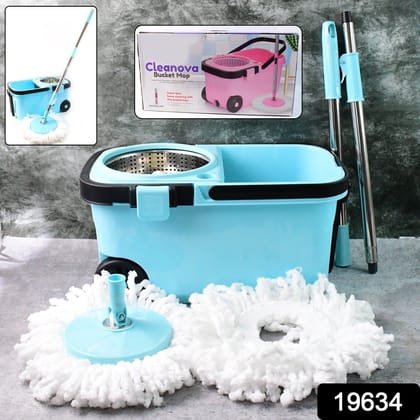 360° Spin Mop with Super Absorbent Microfiber Heads (1 Set) 360° Spin Mop with Super Absorbent Microfiber Heads (1 Set)
