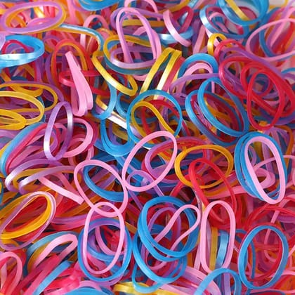 RUBBER BAND FOR OFFICE/HOME AND KITCHEN ACCESSORIES ITEM PRODUCTS, ELASTIC RUBBER BANDS, FLEXIBLE REUSABLE NYLON ELASTIC UNBREAKABLE, FOR STATIONERY, SCHOOL MULTICOLOR, Hair accessories