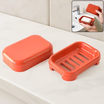Premium Quality Rectangular Brick Red Plastic Soap Case (1 Pc) Premium Quality Rectangular Brick Red Plastic Soap Case (1 Pc)