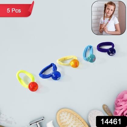 Small Ball Elastic Hairbands (Pack of 5 / Multicolour)