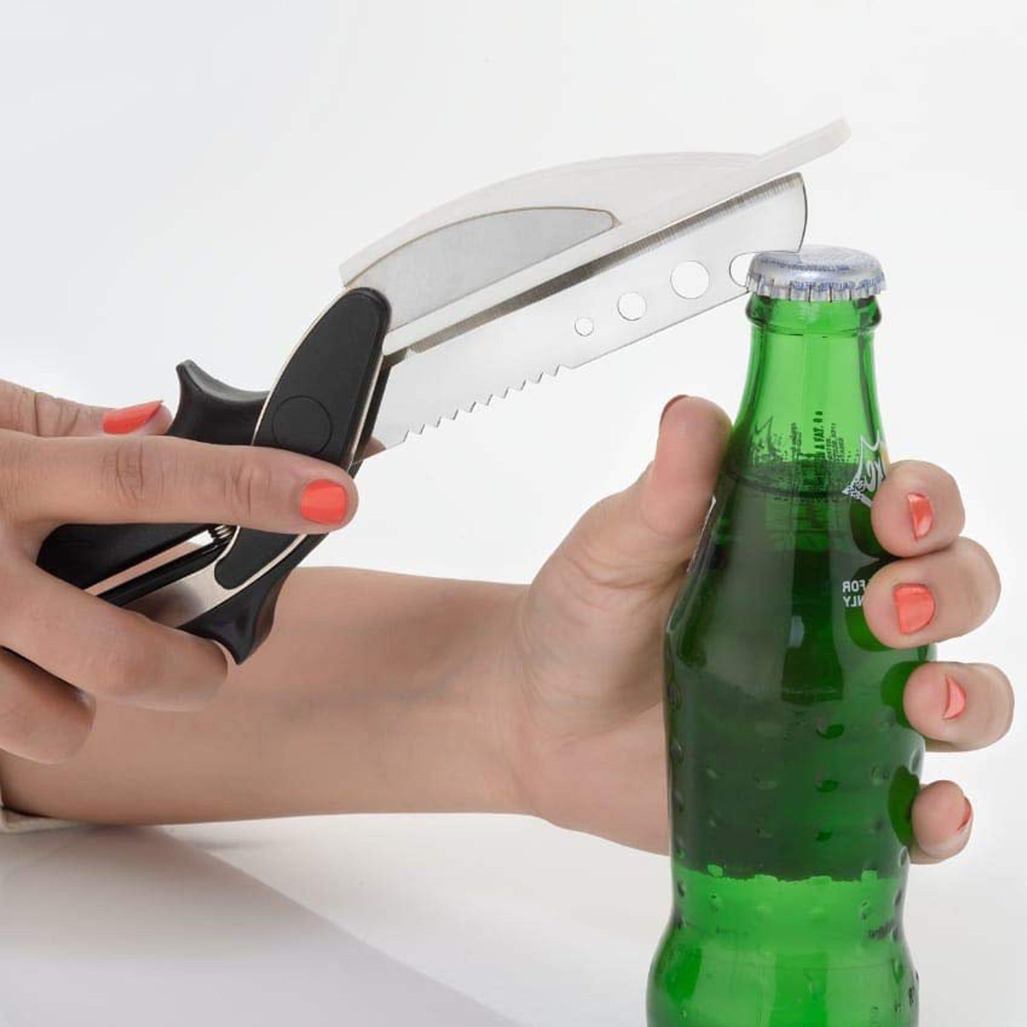 Stainless Steel 4 in 1 Clever Cutter, Black